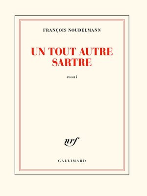 cover image of Un tout autre Sartre